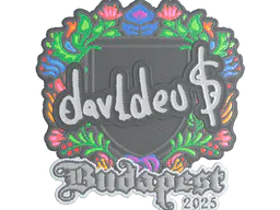 Sticker dav1deuS (Embroidered) | Budapest 2025 - Preço e onde comprar no CS2