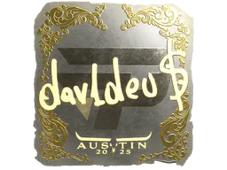 Sticker dav1deuS (Gold) | Austin 2025 - Preço e onde comprar no CS2