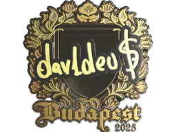 Sticker dav1deuS (Gold) | Budapest 2025 - Preço e onde comprar no CS2