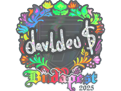 Sticker dav1deuS (Holo) | Budapest 2025 - Preço e onde comprar no CS2