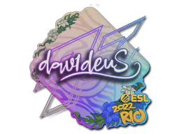 Sticker dav1deuS | Rio 2022 - Preço e onde comprar no CS2