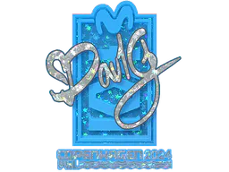 Sticker dav1g (Glitter) | Copenhagen 2024 - Preço e onde comprar no CS2