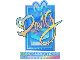 Sticker dav1g (Holo) | Copenhagen 2024 - Preço e onde comprar no CS2