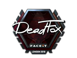 Sticker DeadFox (Foil) | London 2018 - Preço e onde comprar no CS2