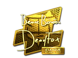 Sticker DeadFox (Gold) | Atlanta 2017 - Preço e onde comprar no CS2
