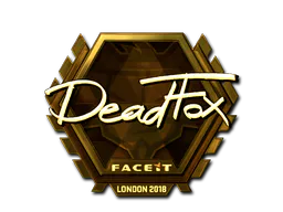 Sticker DeadFox (Gold) | London 2018 - Preço e onde comprar no CS2