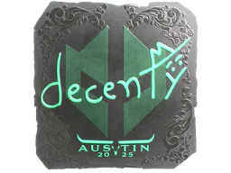 Sticker decenty (Foil) | Austin 2025 - Preço e onde comprar no CS2