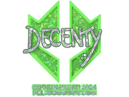 Sticker decenty (Glitter) | Copenhagen 2024 - Preço e onde comprar no CS2