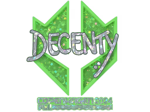 Sticker decenty (Glitter) | Copenhagen 2024 - Preço e onde comprar no CS2