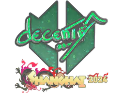 Sticker decenty (Glitter) | Shanghai 2024 - Preço e onde comprar no CS2