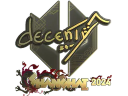 Sticker decenty (Gold) | Shanghai 2024 - Preço e onde comprar no CS2