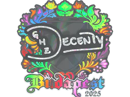 Sticker decenty (Holo) | Budapest 2025 - Preço e onde comprar no CS2
