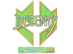 Sticker decenty (Holo) | Copenhagen 2024 - Preço e onde comprar no CS2