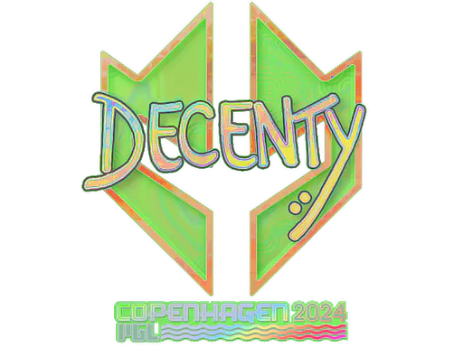 Sticker decenty (Holo) | Copenhagen 2024 - Preço e onde comprar no CS2
