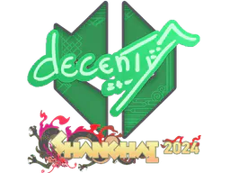 Sticker decenty | Shanghai 2024 - Preço e onde comprar no CS2