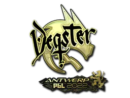Sticker degster (Gold) | Antwerp 2022 - Preço e onde comprar no CS2