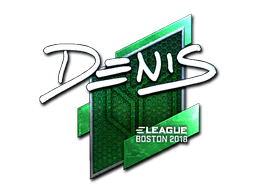 Sticker denis (Foil) | Boston 2018 - Preço e onde comprar no CS2