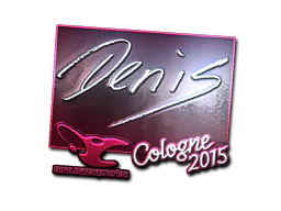 Sticker denis (Foil) | Cologne 2015 - Preço e onde comprar no CS2