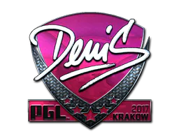 Sticker denis (Foil) | Krakow 2017 - Preço e onde comprar no CS2