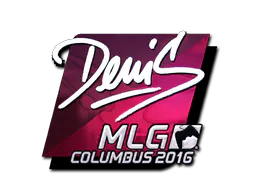 Sticker denis (Foil) | MLG Columbus 2016 - Preço e onde comprar no CS2