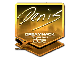 Sticker denis (Gold) | Cluj-Napoca 2015 - Preço e onde comprar no CS2