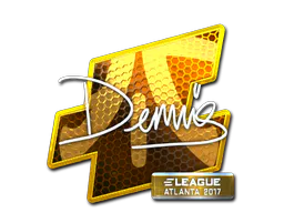 Sticker dennis (Foil) | Atlanta 2017 - Preço e onde comprar no CS2