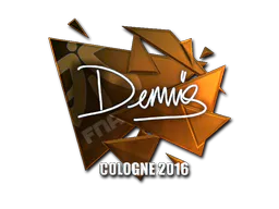 Sticker dennis (Foil) | Cologne 2016 - Preço e onde comprar no CS2