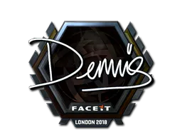 Sticker dennis (Foil) | London 2018 - Preço e onde comprar no CS2