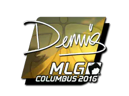 Sticker dennis (Foil) | MLG Columbus 2016 - Preço e onde comprar no CS2