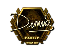 Sticker dennis (Gold) | London 2018 - Preço e onde comprar no CS2