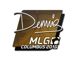 Sticker dennis | MLG Columbus 2016 - Preço e onde comprar no CS2