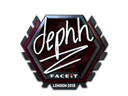 Sticker dephh (Foil) | London 2018 - Preço e onde comprar no CS2