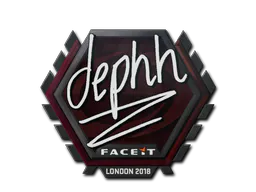 Sticker dephh | London 2018 - Preço e onde comprar no CS2