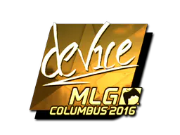 Sticker device (Gold) | MLG Columbus 2016 - Preço e onde comprar no CS2
