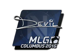 Sticker DEVIL | MLG Columbus 2016 - Preço e onde comprar no CS2