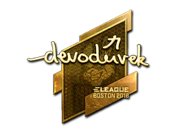 Sticker devoduvek (Gold) | Boston 2018 - Preço e onde comprar no CS2