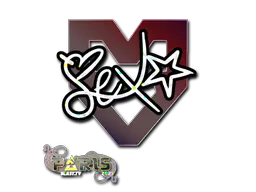 Sticker dexter (Glitter) | Paris 2023 - Preço e onde comprar no CS2