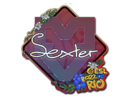 Sticker dexter (Glitter) | Rio 2022 - Preço e onde comprar no CS2