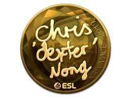 Sticker dexter (Gold) | Katowice 2019 - Preço e onde comprar no CS2