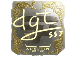 Sticker dgt (Gold) | Austin 2025 - Preço e onde comprar no CS2