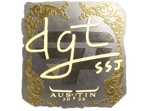 Sticker dgt (Gold) | Austin 2025 - Preço e onde comprar no CS2