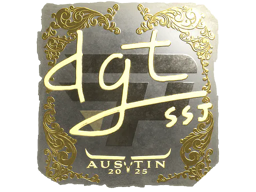 Sticker dgt (Gold) | Austin 2025 - Preço e onde comprar no CS2