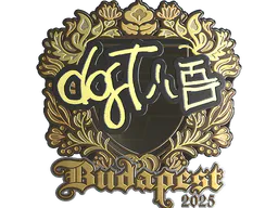 Sticker dgt (Gold) | Budapest 2025 - Preço e onde comprar no CS2