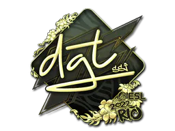Sticker dgt (Gold) | Rio 2022 - Preço e onde comprar no CS2