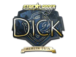 Sticker DickStacy (Gold) | Berlin 2019 - Preço e onde comprar no CS2