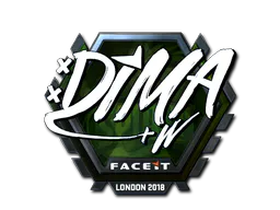 Sticker Dima (Foil) | London 2018 - Preço e onde comprar no CS2