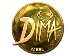 Sticker Dima (Gold) | Katowice 2019 - Preço e onde comprar no CS2