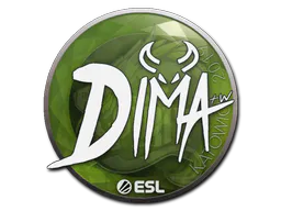 Sticker Dima | Katowice 2019 - Preço e onde comprar no CS2