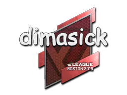 Sticker dimasick | Boston 2018 - Preço e onde comprar no CS2