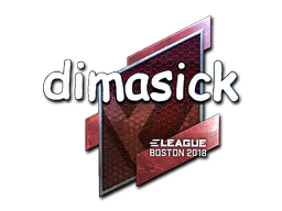 Sticker dimasick (Foil) | Boston 2018 - Preço e onde comprar no CS2